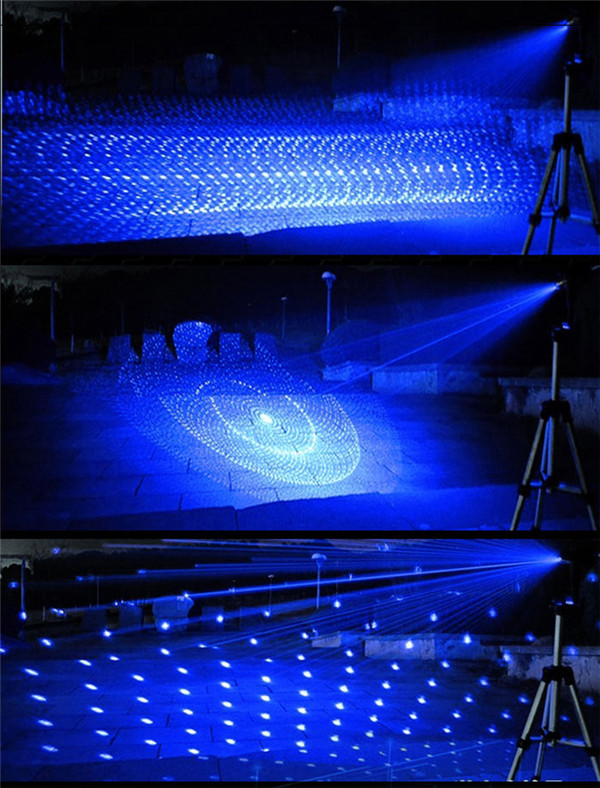 Puntatore laser 3000mW Blu potente fascio di luce che brucia il fuoco  registrabile + 5 del modello Caps + Laser Goggles-Puntatore laser  verde,Puntatore laser blu,Puntatore laser ad alta potenza